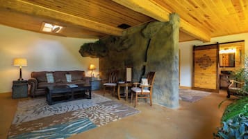 Chimenea y estéreo