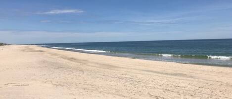 Playa en los alrededores, camastros y toallas de playa