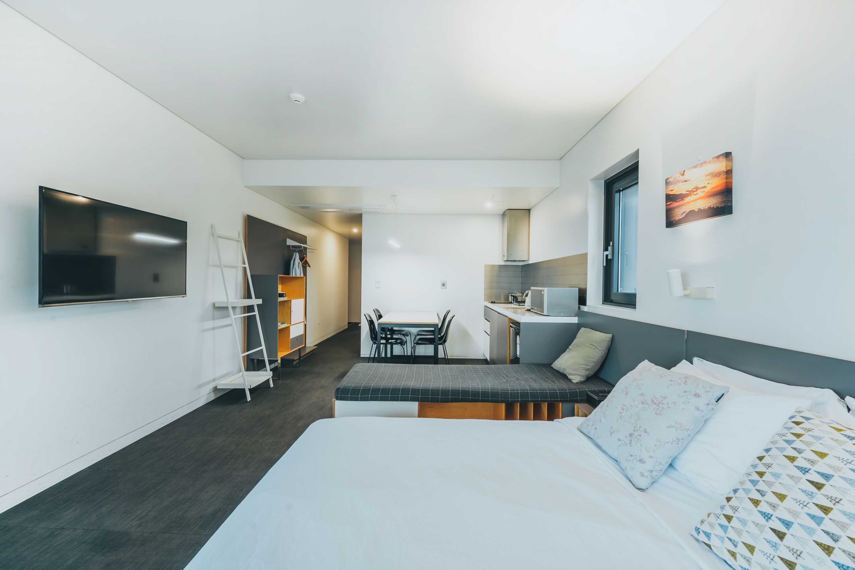 premium room | premium bedding, down duvets, desk, soundproofing