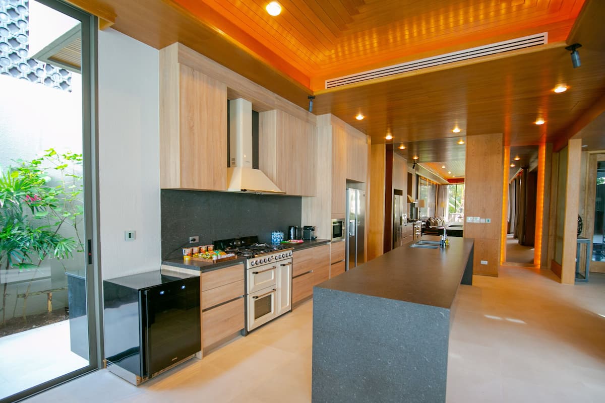 5br beachfront pool villa | private kitchen | coffee/tea maker, electric kettle