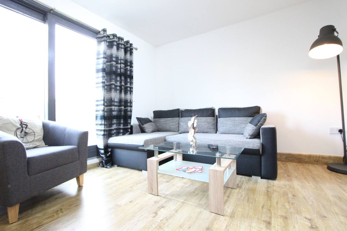 Apartamento superluxo (Apt 2) | Sala de estar | TV de tela plana