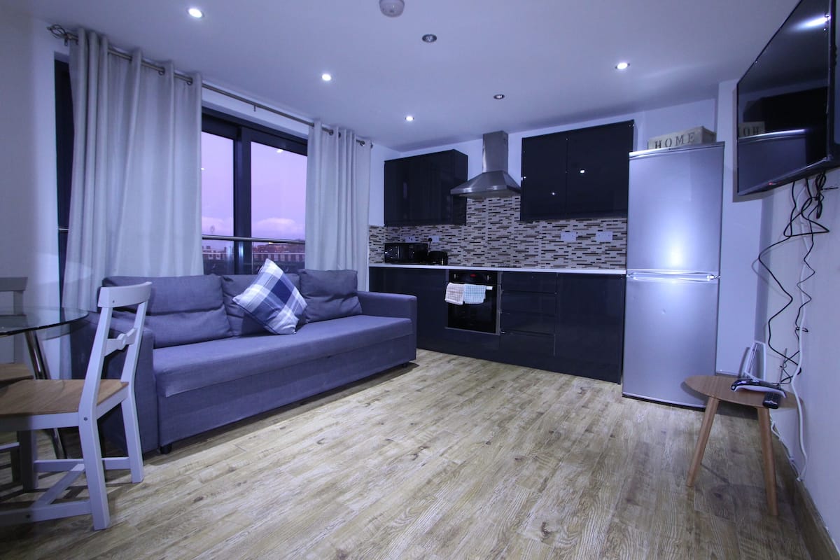 Apartamento superluxo (Apt 3) | Área de estar | TV de tela plana