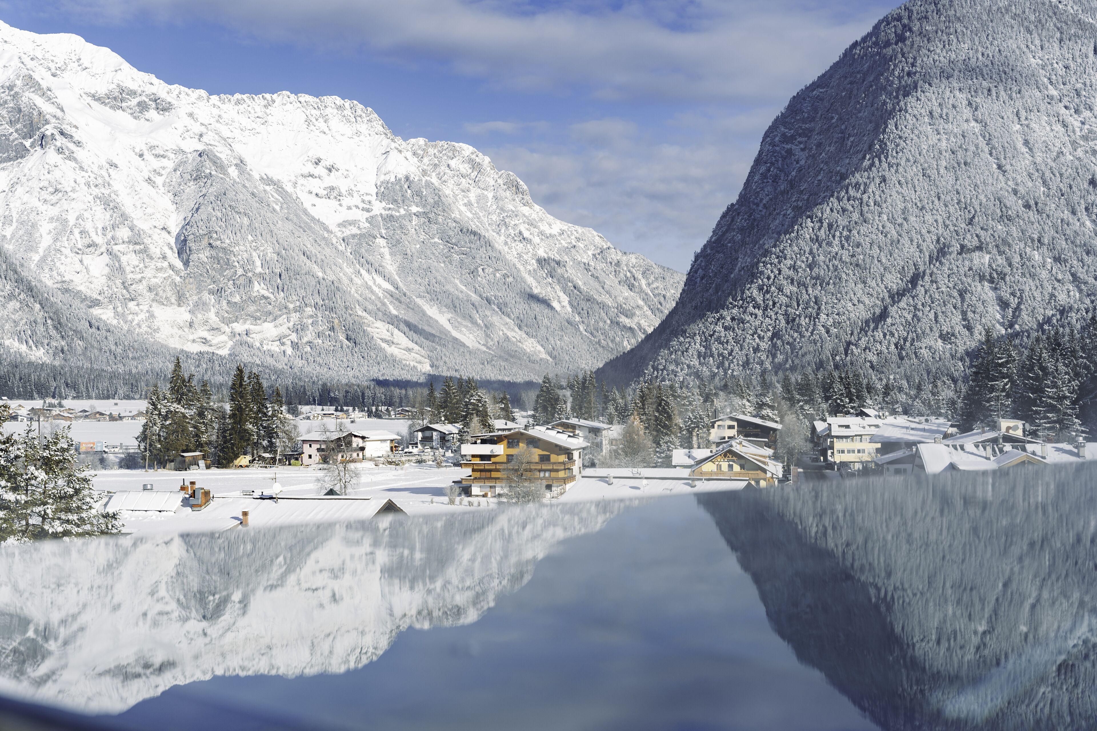 indoor pool, outdoor pool, pool loungers