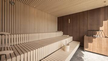 Un sauna, baño turco, tratamientos corporales, exfoliaciones corporales