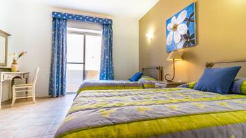 Standard Apartment, 2 Bedrooms, Pool Access | 1 bedroom, premium bedding, desk, iron/ironing board