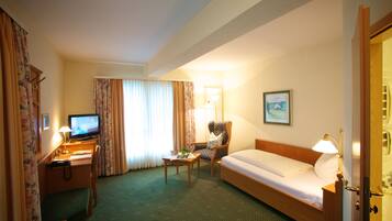 Premium bedding, minibar, in-room safe, desk