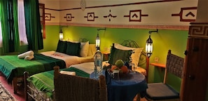 Comfort Triple Room | Blackout curtains, free cots/infant beds, free WiFi, bed sheets - Maison D'Hote Argana (Ait Sedrate Jbel El Soufla)