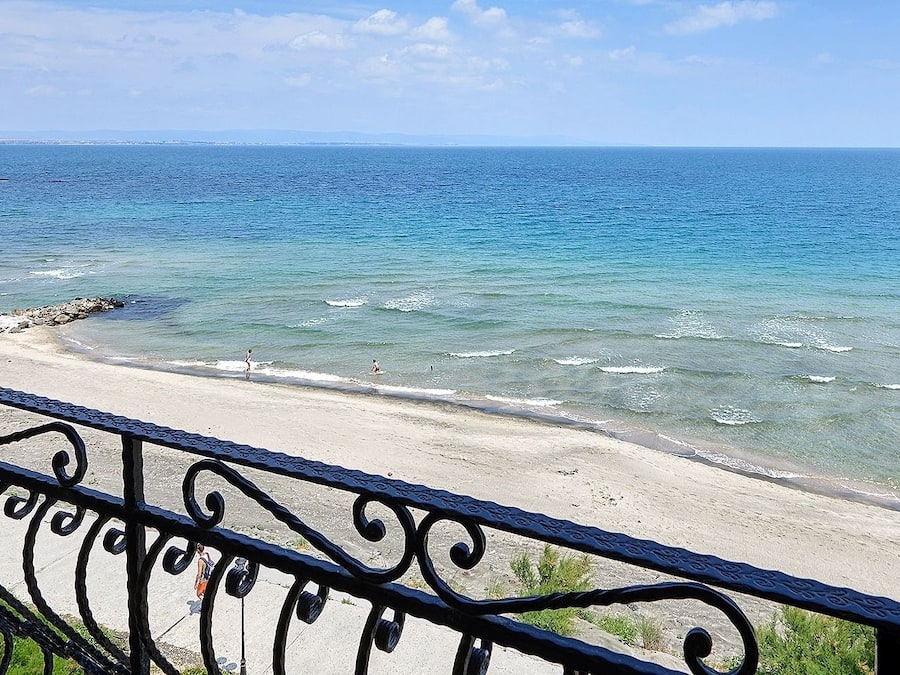 Blick vom Balkon
