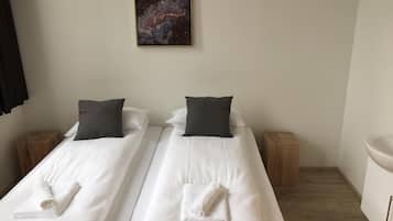 Blackout curtains, bed sheets