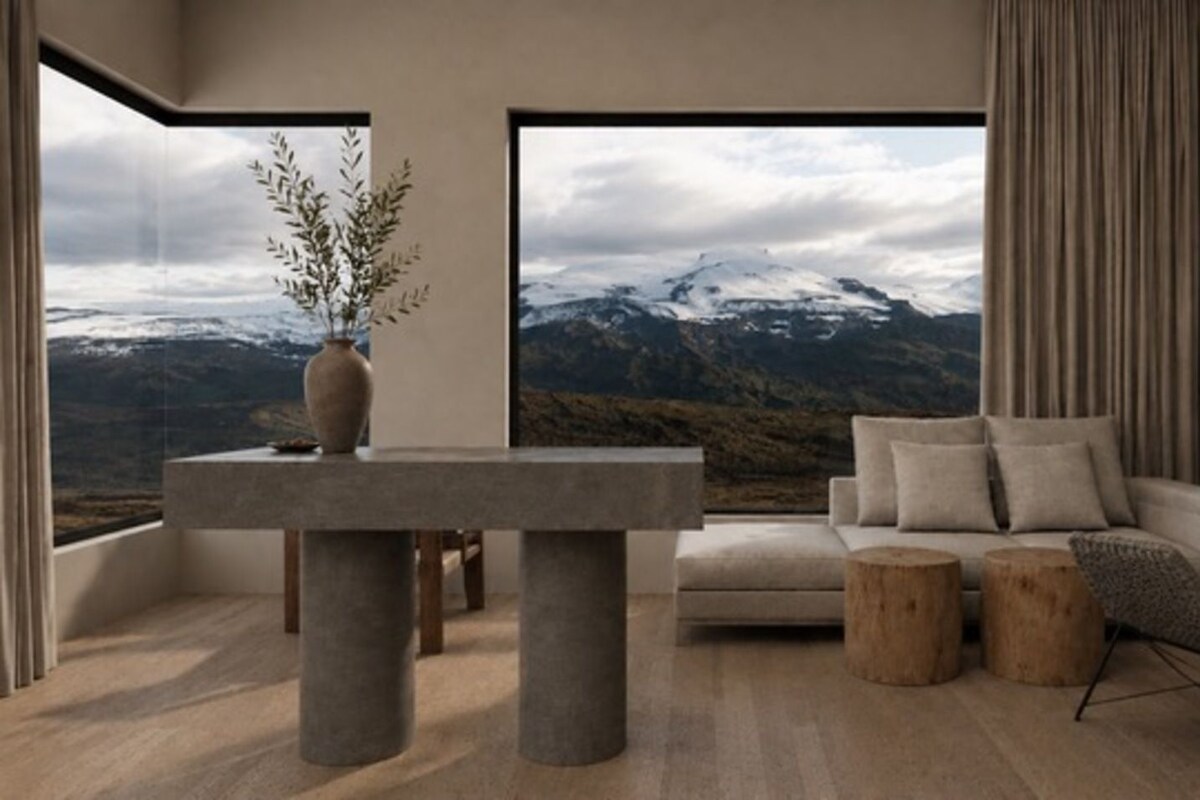 Umi Signature Suite with Panoramic View | Living area | Flat-screen TV