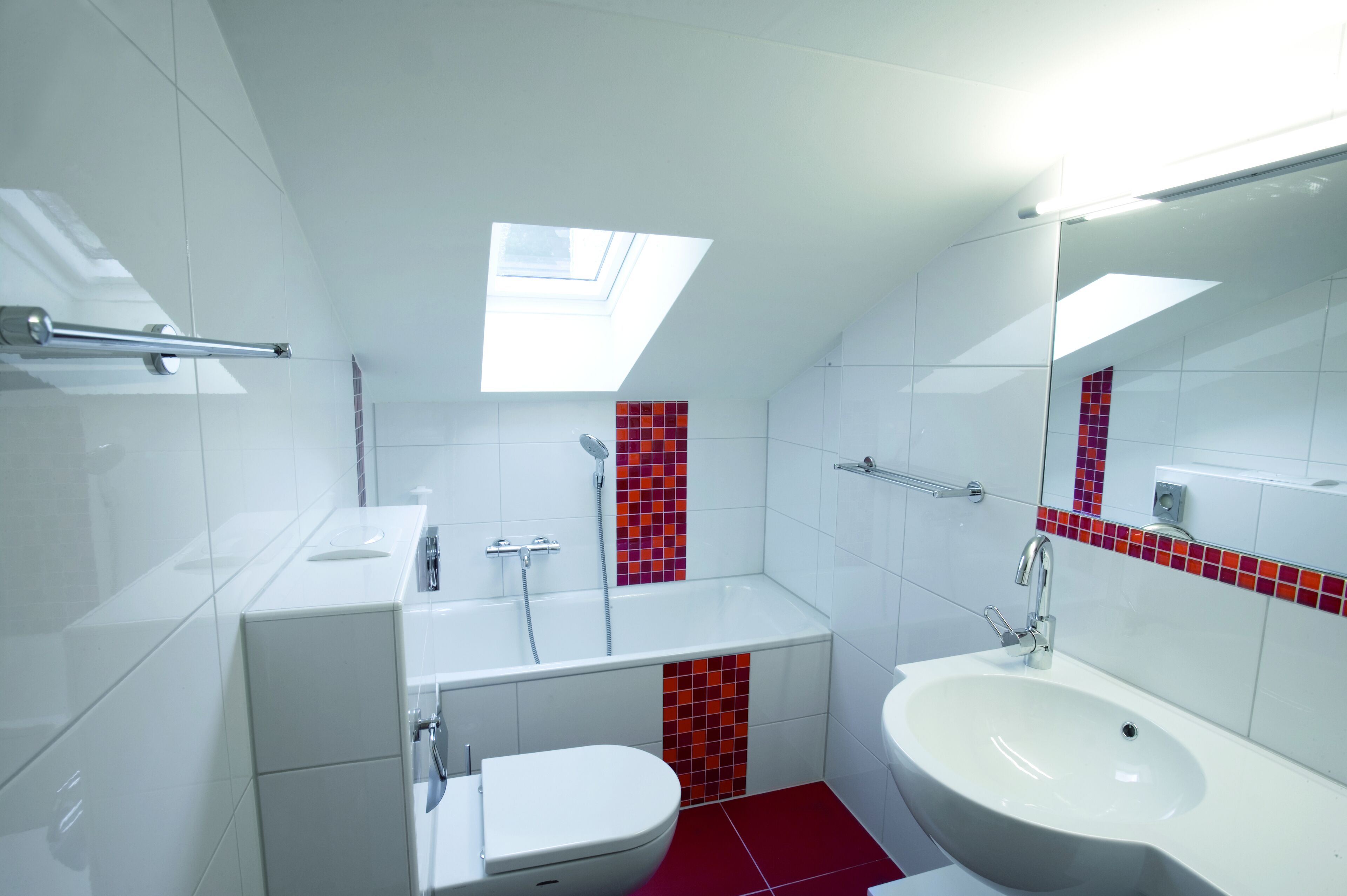 family room | bathroom | shower, hair dryer, bathrobes, towels