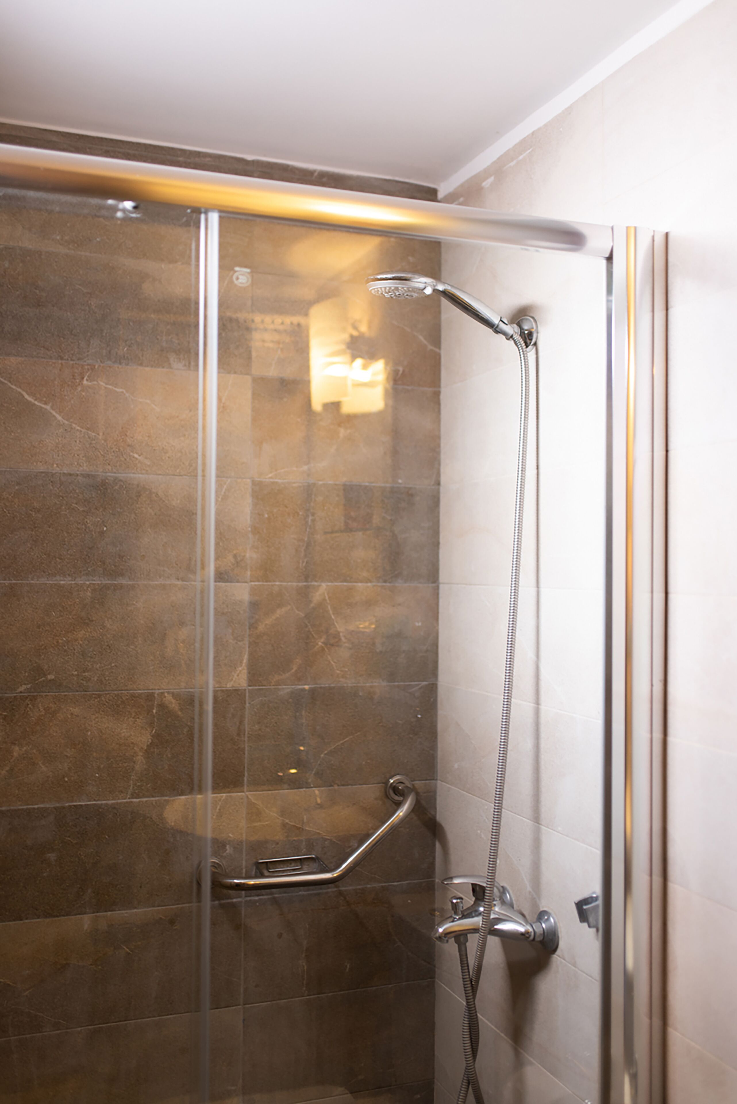 shower, free toiletries, hair dryer, bathrobes