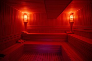 Salas de tratamientos para parejas, sauna, baño turco/hammam 