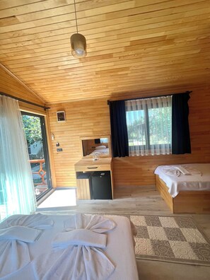 Standard Tree House, Multiple Beds | Minibar, desk, free WiFi, bed sheets - Olympos Yavuz Hotel (Kemer)