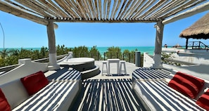 Villa, Beachfront | Terrace/patio