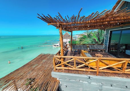 Two Bedroom Apartment Oceanfront | Terrace/patio. Spirit Holbox
