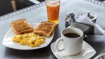 Free daily full breakfast
