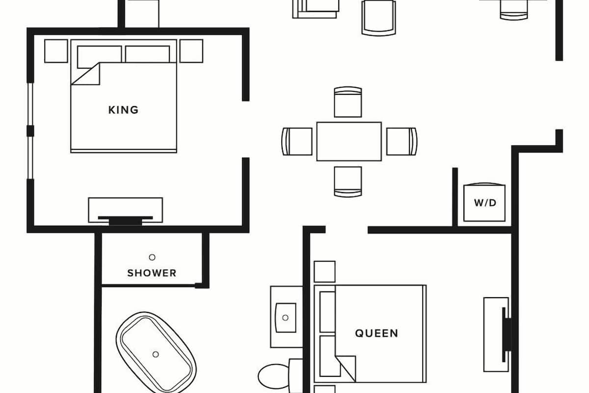 Apartament familiar, 2 dormitoris, cuina, vistes al port | Plànol de la planta