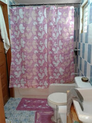 2 Bedroom Family Apartment, Apartment 3 | Bathroom | Towels, toilet paper - MaFlo Arms Apartments (Belize City)