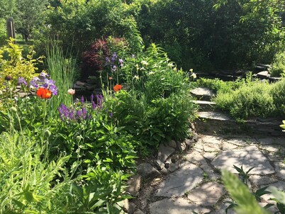 Cozy, Artistic Retreat Surrounded By Waterfalls, Orchards And Gardens
