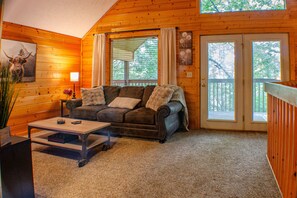 Smart TV, fireplace, video games, DVD player