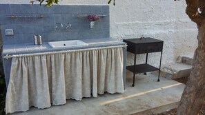 Dusche, Haartrockner, Bidet, Handtücher