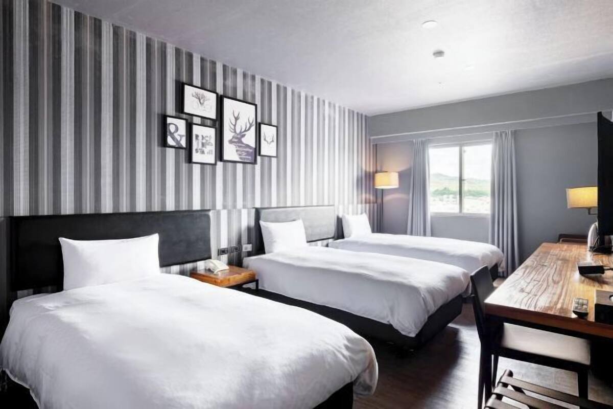 Premium bedding, desk, blackout curtains, free WiFi