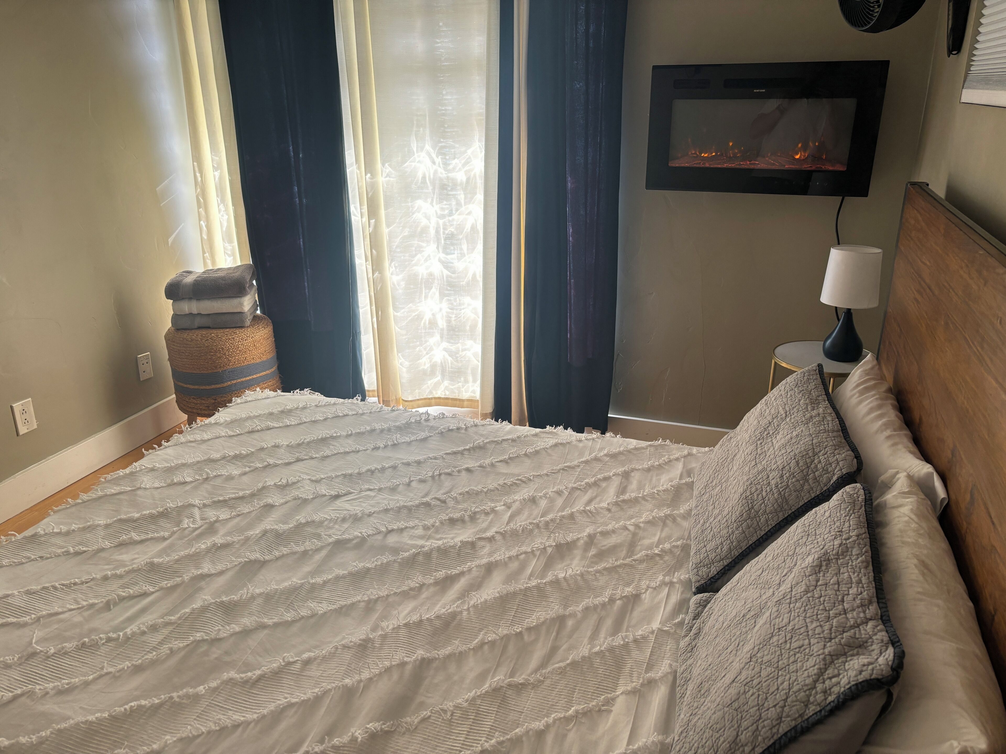 1 makuuhuone, silitysrauta/-lauta, vauvan matkasänky, ilmainen Wi-Fi