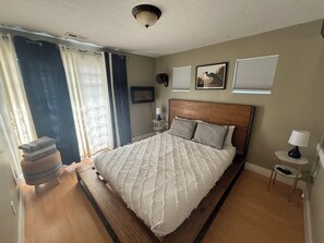 1 bedroom, iron/ironing board, travel crib, free WiFi