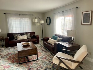 TV, video games, foosball, video library