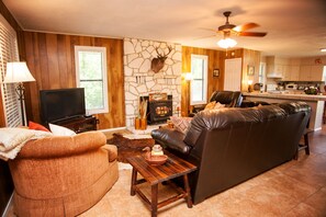 Téléviseur connecté, lecteur de DVD, livres, sélection de films