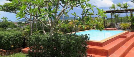 Outdoor pool, a rooftop pool