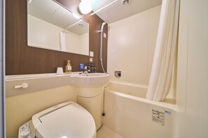 Gabungan pancuran/tab mandi, tab mandi rendaman dalam 