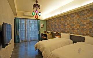 梵梵窩標準兩單房 | 書桌、遮光布/窗簾、免費無線上網、床單