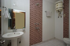 Standard Double or Twin Room, 1 Double Bed | Bathroom | Free toiletries - OYO 7619 Hotel VRS (New Delhi)