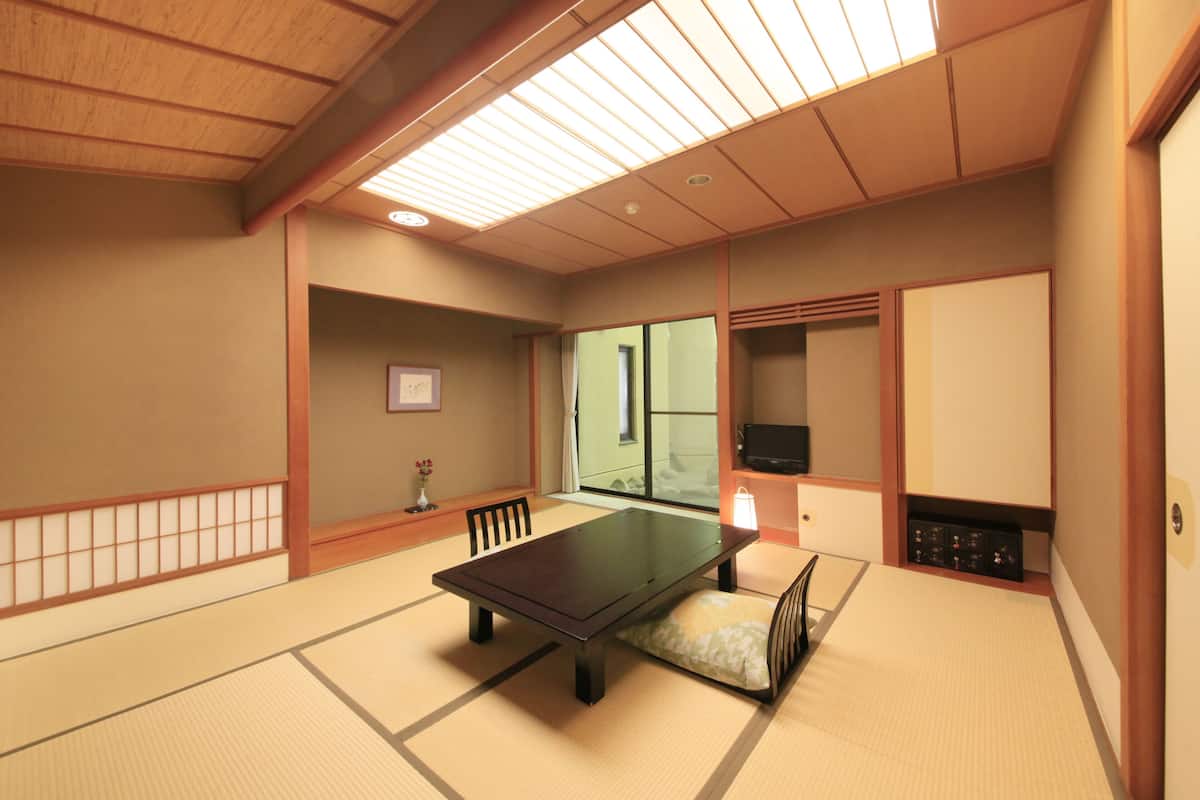 Traditionele kamer (Economy Japanese Style) | Een kluis op de kamer, een bureau, gratis wifi