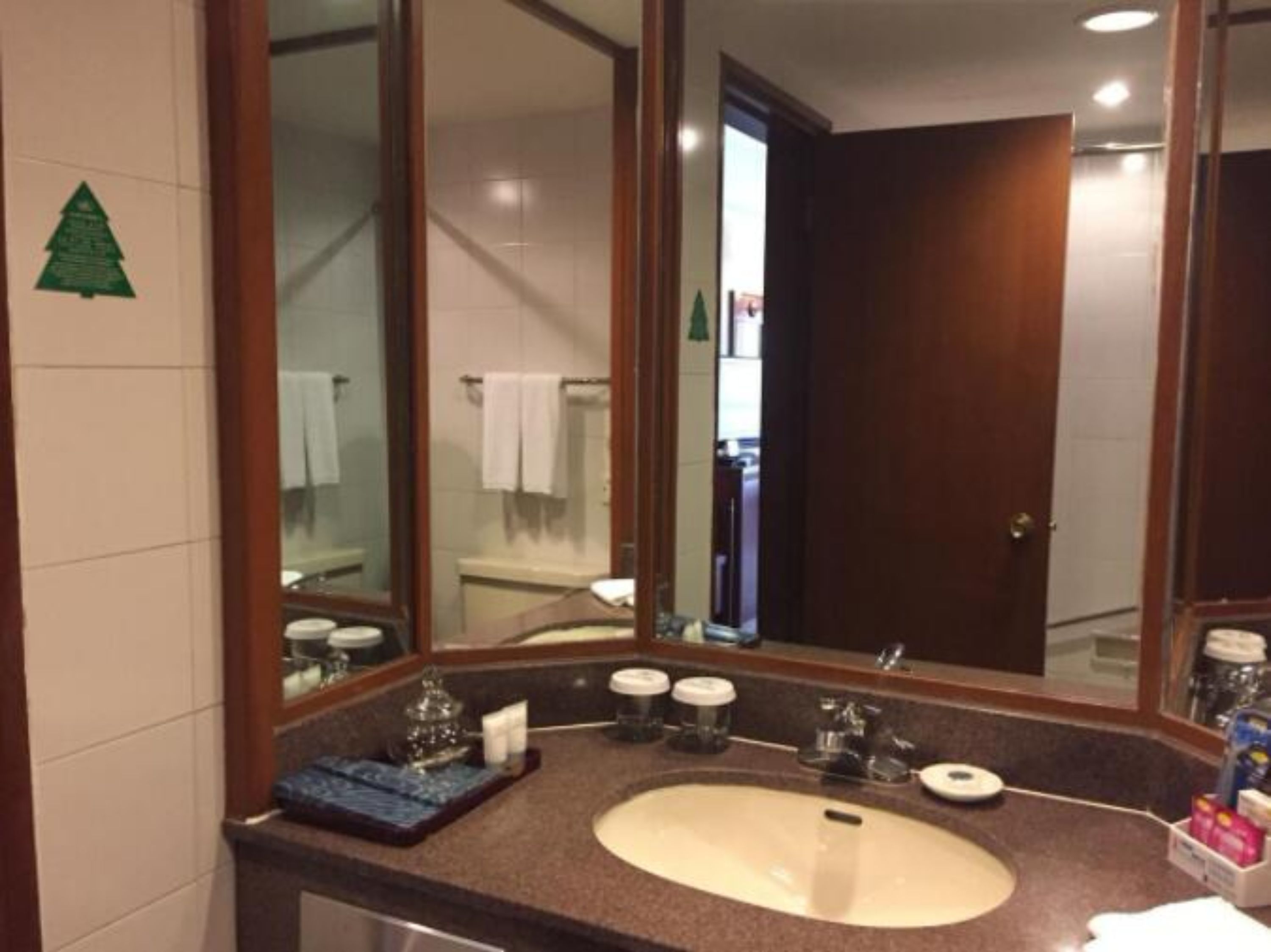 combined shower/bathtub, free toiletries, hair dryer, bathrobes