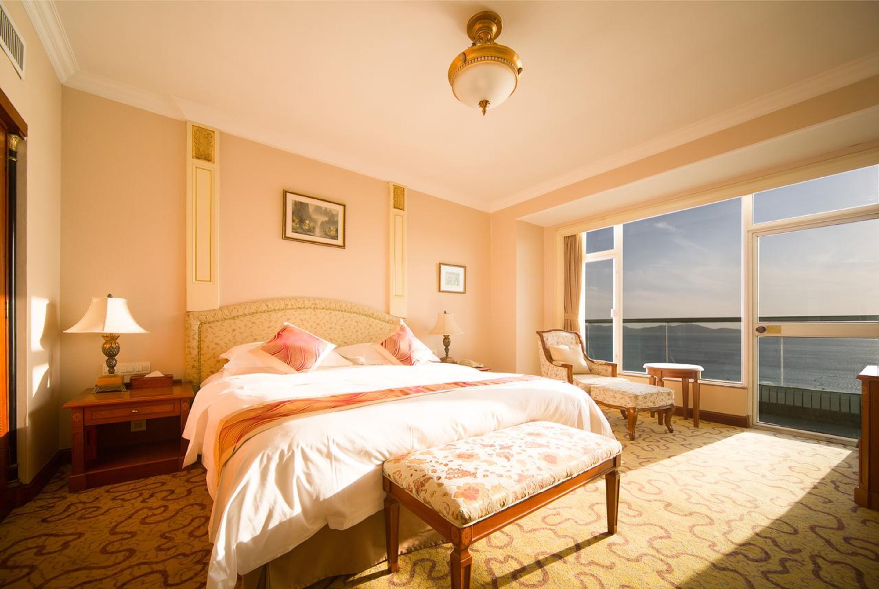executive double room with sea view  | blackout curtains, iron/ironing board, free wifi