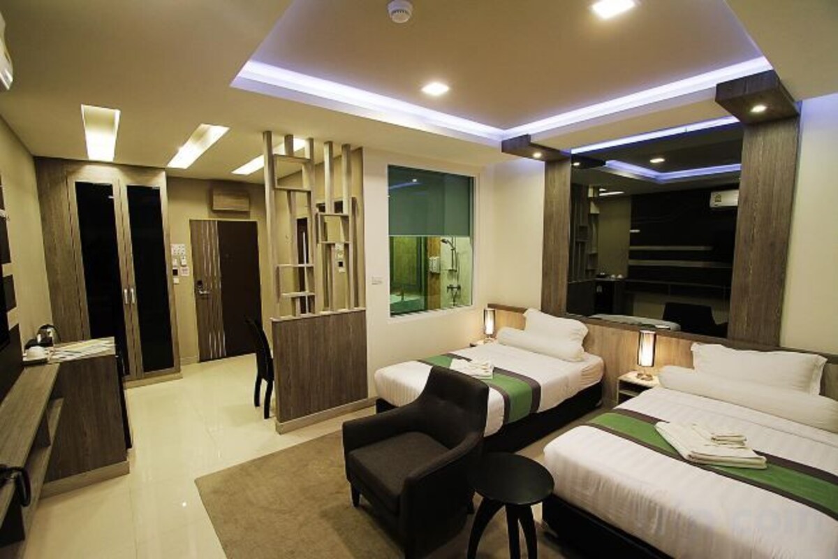 In-room safe, desk, laptop workspace, blackout curtains