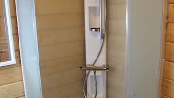 Cabin, 2 Bedrooms | Bathroom shower