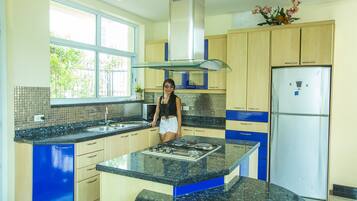 Premium Villa, 5 Bedrooms, Pool Access | Private kitchenette | Oven, stovetop, electric kettle, cookware/dishes/utensils
