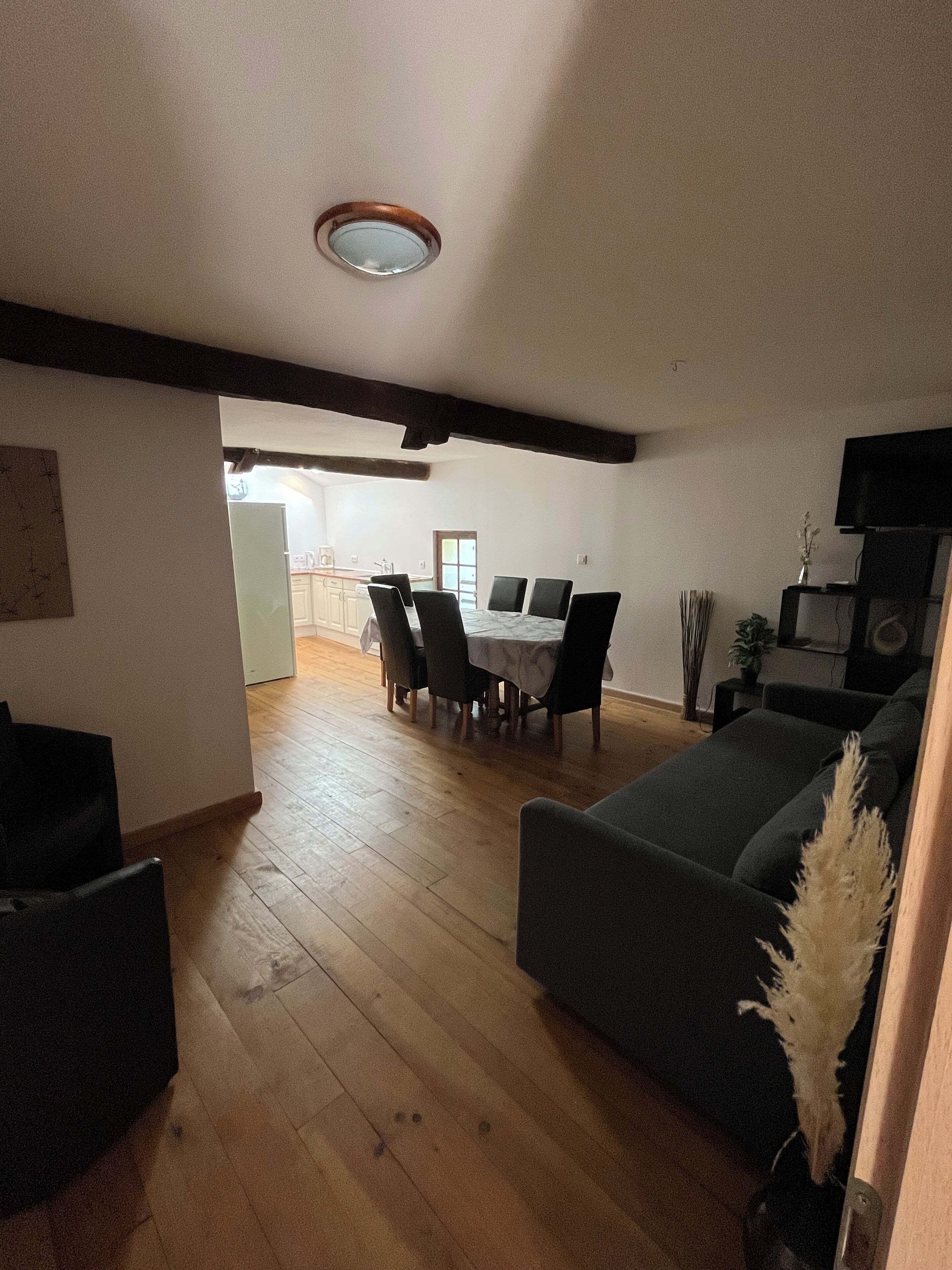 อพาร์ทเมนท์ (Gite Bannes) | บริเวณนั่งเล่น | ทีวีจอแบน