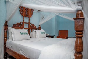 Sea View with Balcony | Tempur-Pedic beds, in-room safe, desk, laptop workspace - Serene Beach Resort (Dar es Salaam)