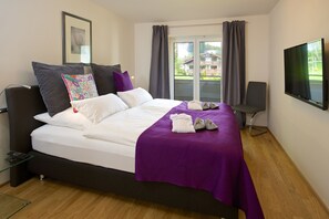 豪華公寓, 2 間臥室 | 2 間臥室、高級寢具、客房內保險箱、隔音