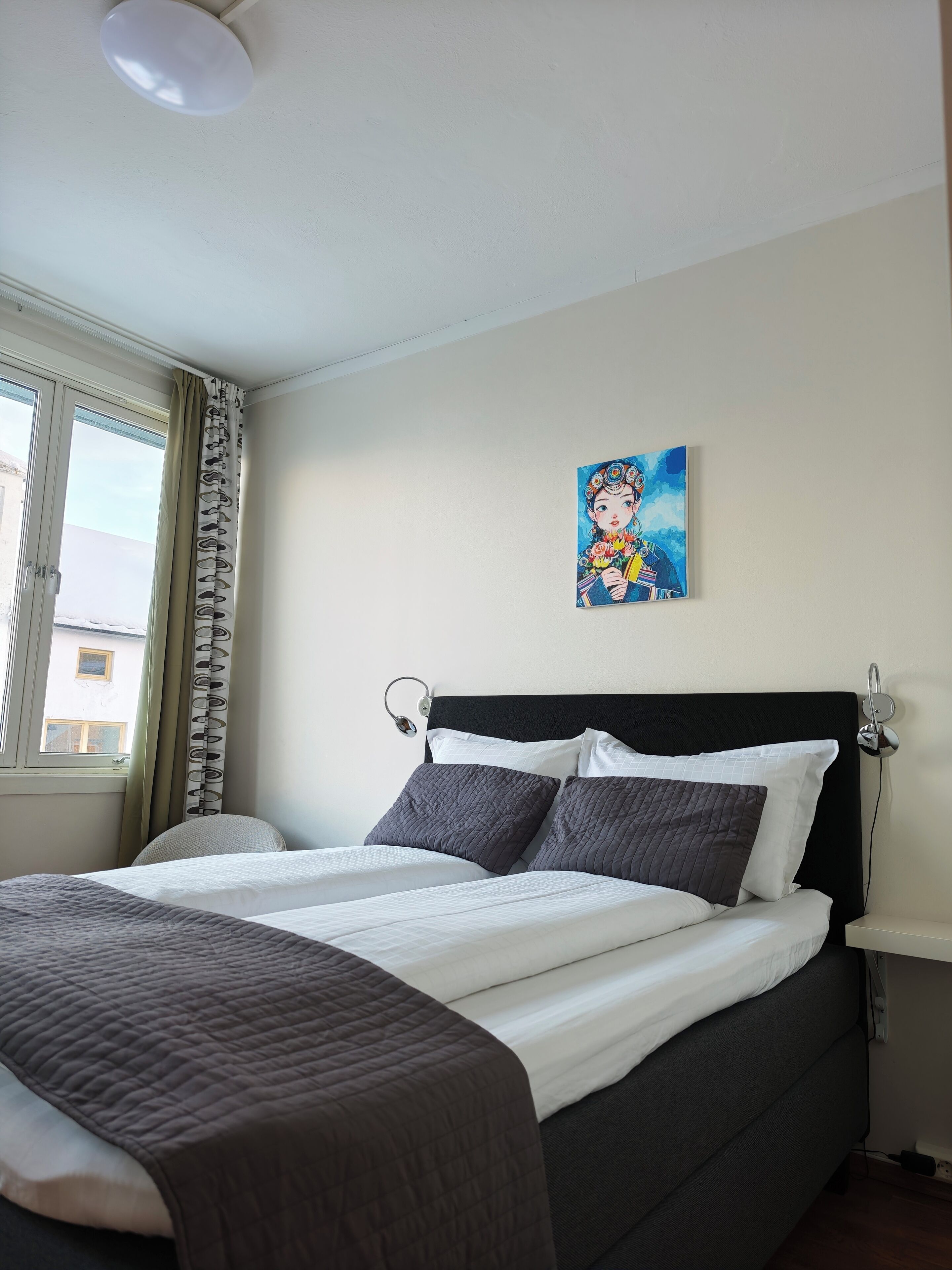Double Room, Allergy Friendly (8) | Desk, blackout drapes, iron/ironing board, free WiFi