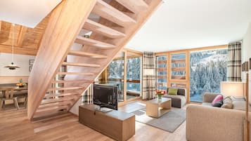 Superior-Apartment, barrierefrei, eigenes Bad (Maisonette) | Lounge