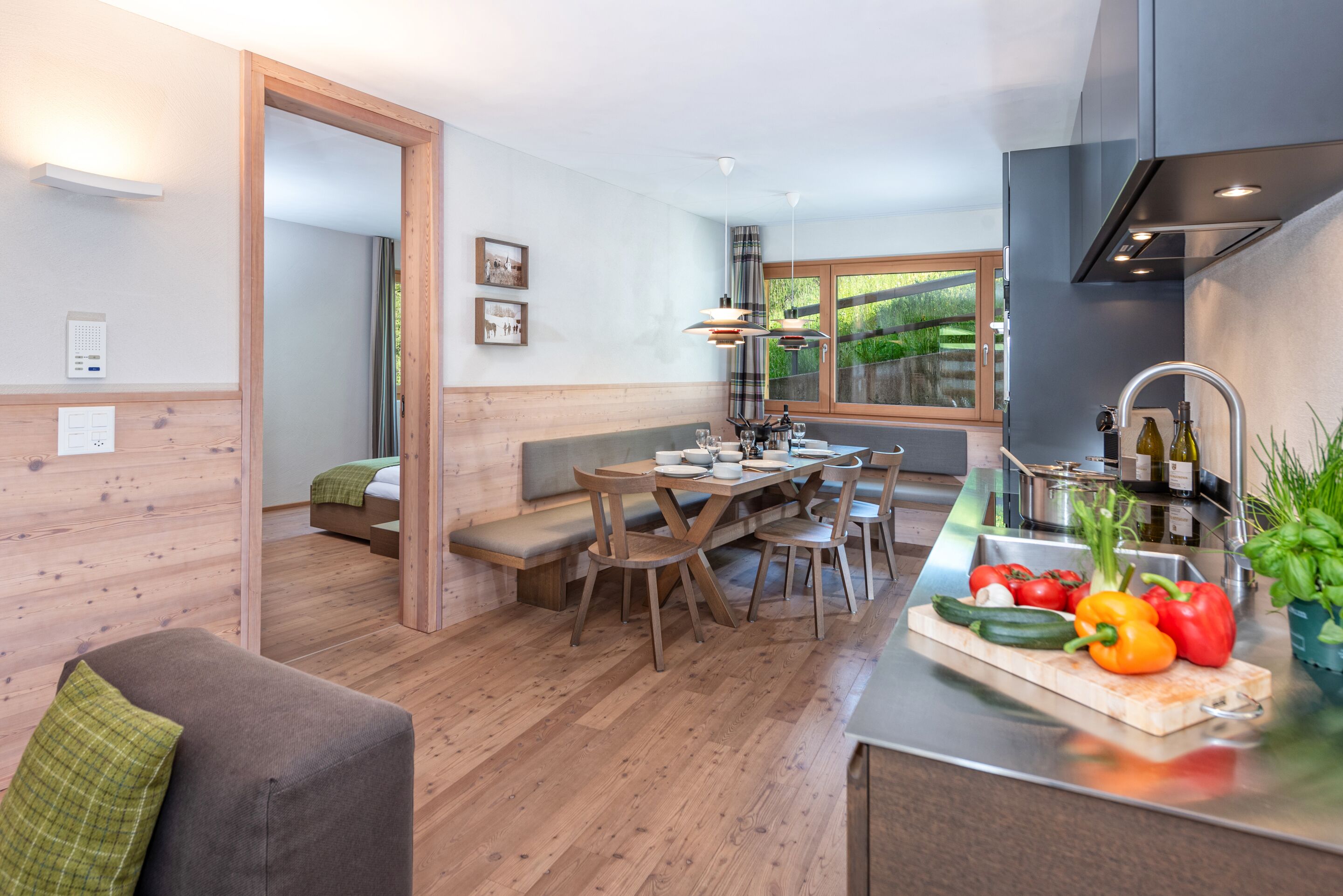 Leilighet – deluxe, tilgjengelighetstilpasset, privat bad (Family) | Spiseområde