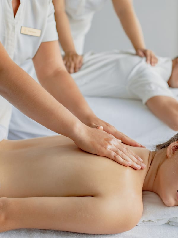Behandelingskamers voor koppels, lichaamsbehandelingen, aromatherapie
