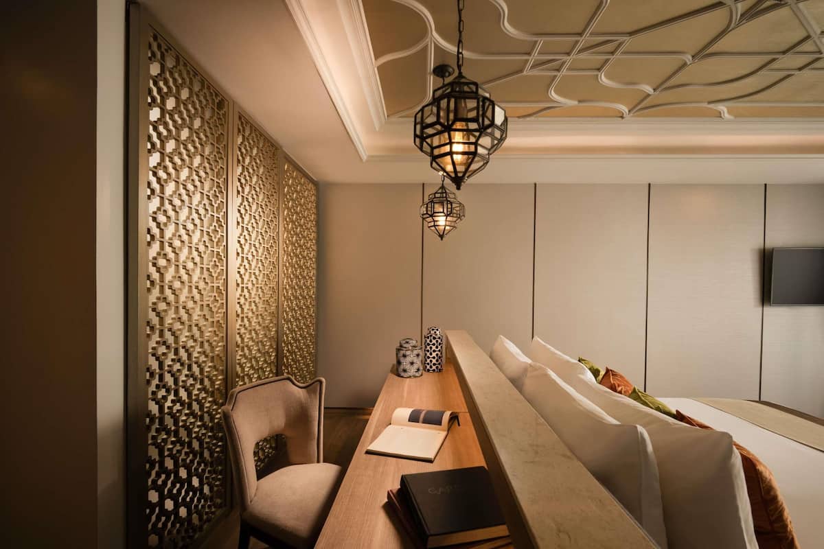 1 slaapkamer, luxe beddengoed, donzen dekbedden, een minibar