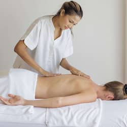 Behandelingskamers voor koppels, lichaamsbehandelingen, aromatherapie